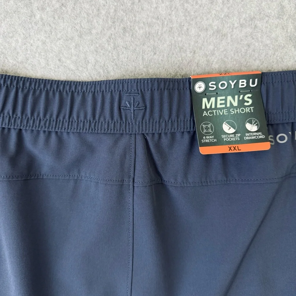 Soybu Shorts Mens XXL Blue Pull On Elastic Waistband Active Lightweight Gorpcore - Picture 5 of 13